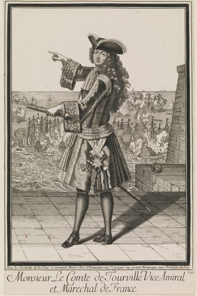 Monsieur Le Comte de Tourville Vicealmirante y Mariscal de Francia de Antoine Trouvain