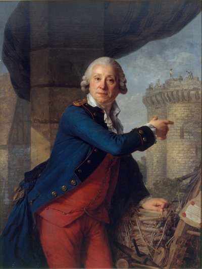 Retrato de Henri Masers de Latude 1725-1805 de Antoine Vestier
