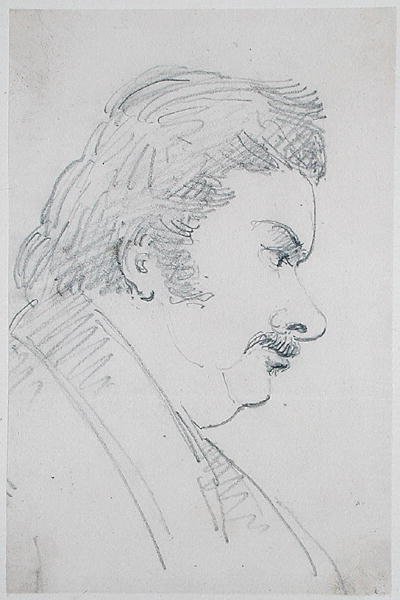 Retrato de Honoré de Balzac (1799-1850) de Antoine Vestier
