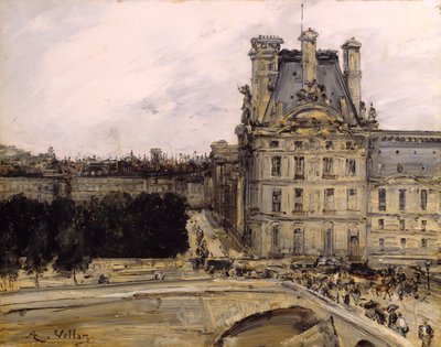 Un rincón del Louvre de Antoine Vollon