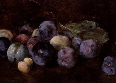 Naturaleza muerta de ciruelas, 1874 de Antoine Vollon