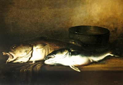 Peces del Mar, c.1870 de Antoine Vollon