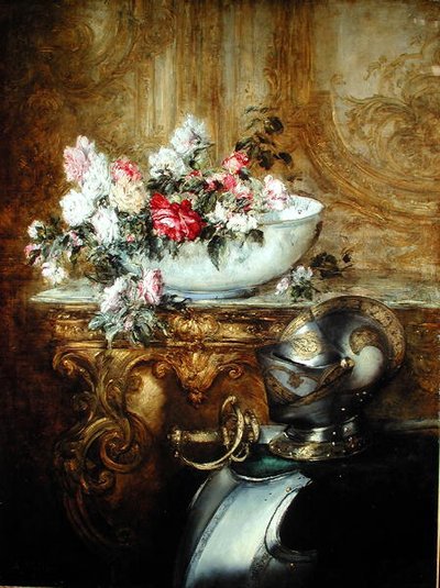 Naturaleza Muerta de un Cuenco de Flores de Antoine Vollon