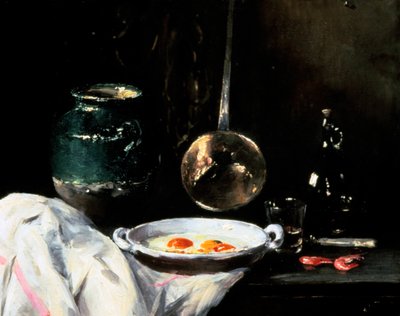 Naturaleza muerta con huevos, siglo XX de Antoine Vollon