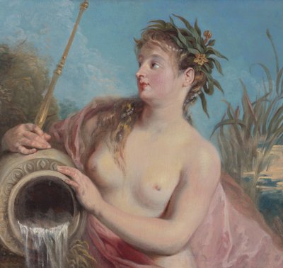 Ninfa de la fuente de Jean Antoine Watteau