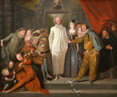 Los comediantes italianos de Antoine Watteau