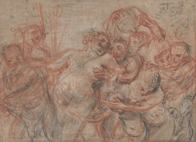 La marcha de Sileno (recto) de Antoine Watteau