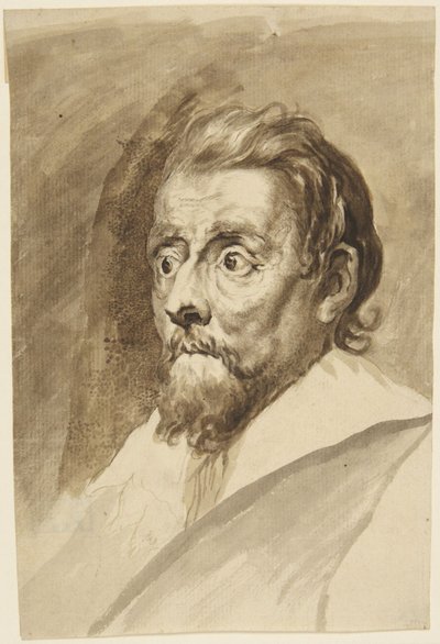 Anciano con barba, mirando hacia la izquierda de Antoine de Marcenay de Ghuy