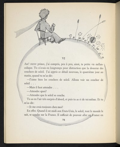 Ilustración de "Le Petit Prince", de Antoine de Saint-Exupéry de Antoine de Saint Exupery