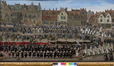Procesión de las chicas de Sablon en Bruselas de Antoine or Anthonis Sallaert