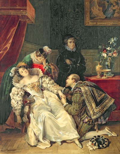 María Reina de Escocia (1542-87) de Antoinette Cecile Hortense Lescot Haudebourt
