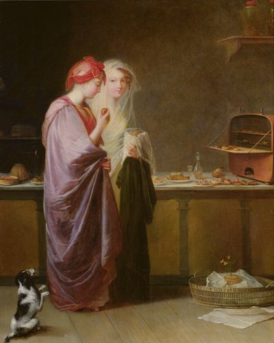 Dos damas elegantes, c.1810-40 de Antoinette Cecile Hortense Lescot Haudebourt
