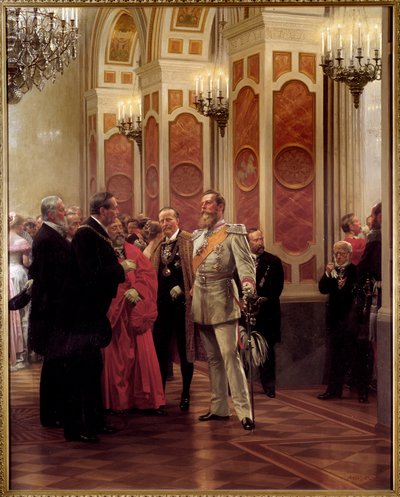 El Kronprinz Guillermo de Prusia en el baile de la corte de Anton Alexander von Werner