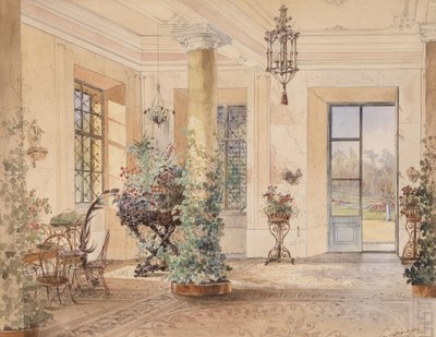 Sala Terrena en un castillo de Anton Altmann