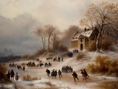 Paisaje de invierno de Anton Doll