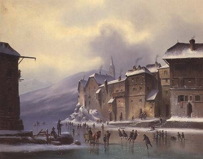 Paisaje de invierno de Anton Doll