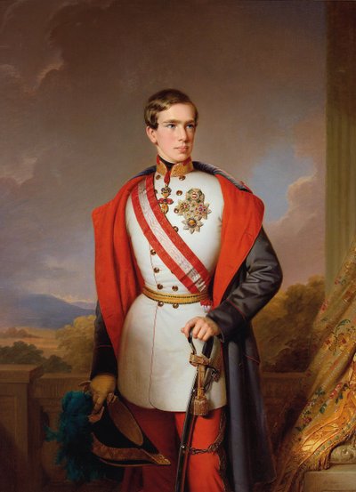 Retrato del Emperador Francisco José I de Austria, 1849 de Anton Einsle