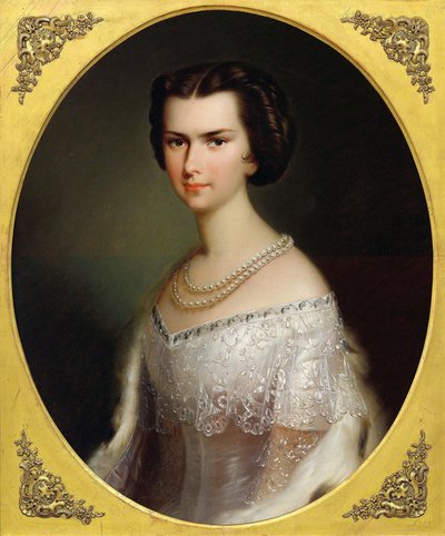 Retrato de la Emperatriz Isabel de Austria de Anton Einsle