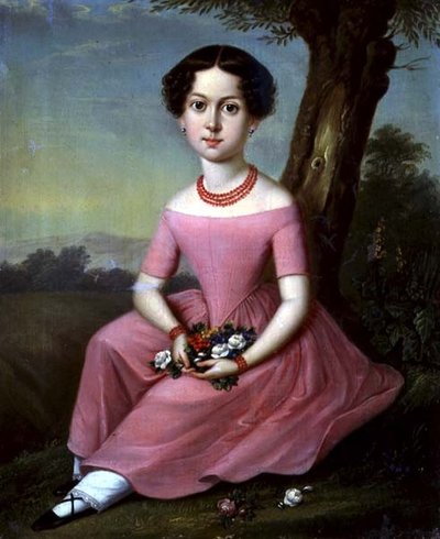 Retrato de una joven de Anton Ferenz