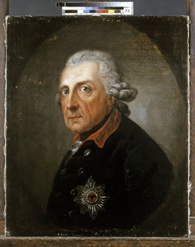 FRIEDRICH II de Prusia "El Grande" Rey de Prusia.(1712-1786). de Anton Graff