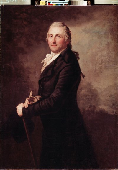 ""Retrato de George Leopoldo de Gogul (o Goguel), soldado y político francés"" Pintura de Anton Graff (1736-1813) 1796 Dim. 130x95 cm Museo del Hermitage, San Petersburgo de Anton Graff