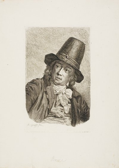 Retrato de Abraham Bosse de Anton Graff