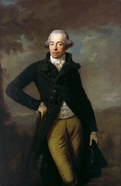 Retrato de Enrique XIV 1749-1799, Príncipe de Reuss, 1789 de Anton Graff