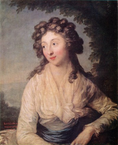 Retrato de Konstancja Rzewuska de Anton Graff