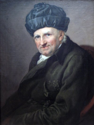 El preboste Johann Joachim Spalding con bata de casa de Anton Graff
