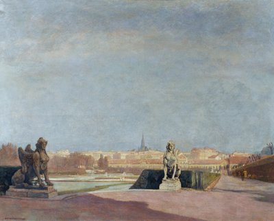 Vista de Viena desde el Belvedere de Anton Hans Karlinsky