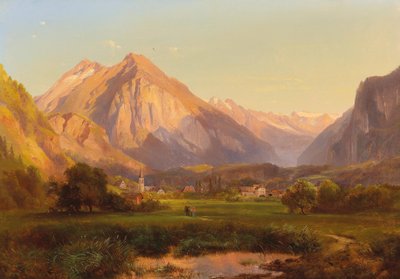 Paisaje alpino de Anton Hansch