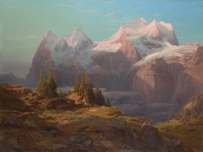 Wengeralpe en el Oberland bernés (Eiger, Mönch y Jungfrau) de Anton Hansch