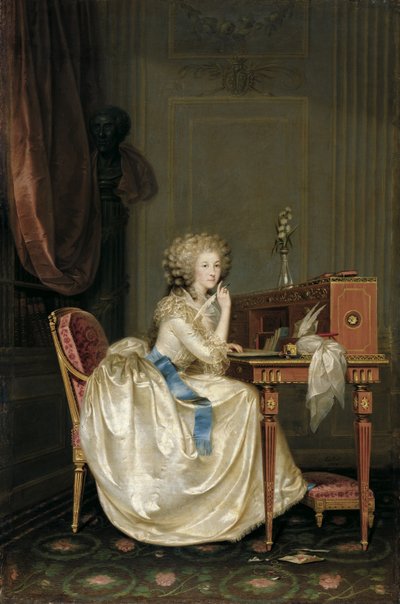 Retrato de María Luisa de Saboya, Princesa de Lamballe de Anton Hickel