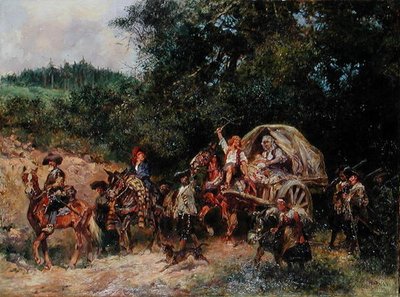 Seguidores del campamento, c.1900 de Anton Hoffmann