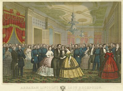 La última recepción de Abraham Lincoln, 1865 de Anton Hohenstein