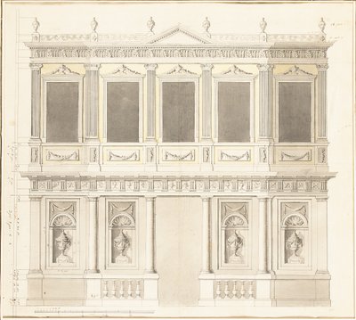 Elevación de un pabellón para el palacio de la Sultana Hadigé en Defterdar Bournou de Anton Ignaz Melling
