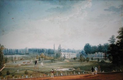 Castillo y parque de Ris-Orangis, c.1811 de Anton Ignaz Melling