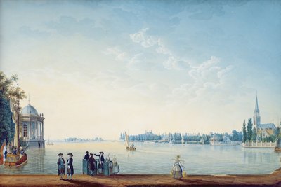 Havenrak a Broek en Waterland, o La Ciudad de Zwolle en las orillas del Ijssel en Holanda, 1814 de Anton Ignaz Melling