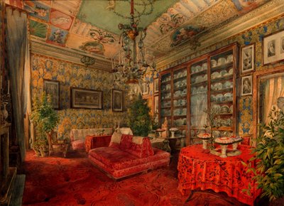 Interior, mediados del siglo XIX de Anton Ivanovich Ivanov