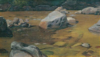rocas en el arroyo de Anton Josef von Kenner