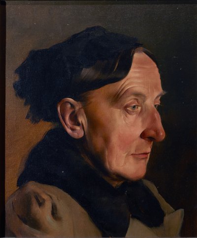 cabeza de anciana de Anton Josef von Kenner