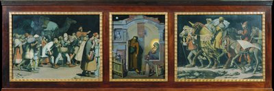 tríptico de navidad de Anton Josef von Kenner