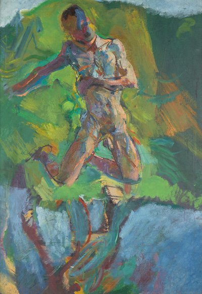 Narciso arrodillado de Anton Kolig