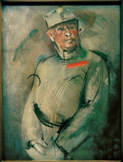 Retrato de un oficial austriaco de Anton Kolig