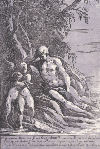 San Juan en el desierto de Anton Maria Zanetti