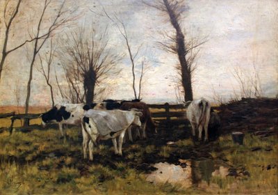 Vacas en los pastos de Anton Mauve