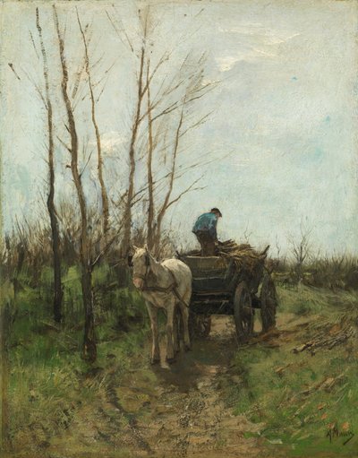 Recolección de leña de Anton Mauve