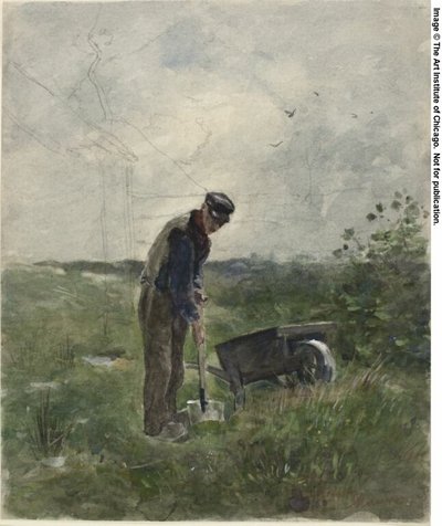 Arado campesino de Anton Mauve