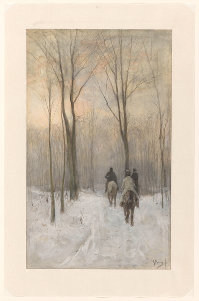 Jinetes en la nieve en el Haagse Bos
Jinetes en la nieve en el Haagse Bos de Anton Mauve