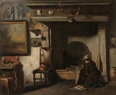 El estudio del pintor de Haarlem Pieter Frederik van Os
El estudio del pintor de Haarlem Pieter Frederik van Os de Anton Mauve